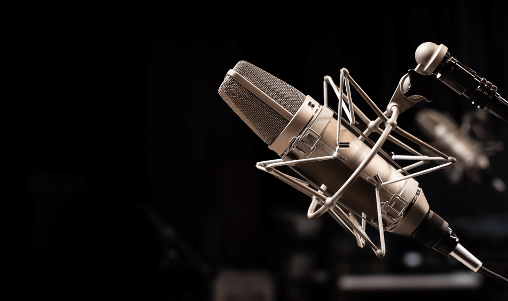 Professionele studiomicrofoon voor voice-over en stemacteur werkzaamheden in de omgeving van Zoetermeer.